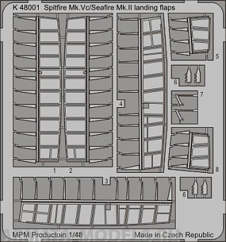 K48001 Spitfire Mk.Vc/Seafire Mk.II landing flaps