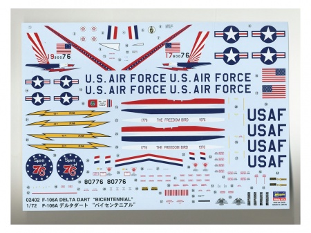 02402-Самолет F-106A BICENTENNIAL Hasegawa