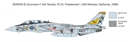 1414ИТ Самолет F-14 TOMCAT (10013160/050320/0115752, ИТАЛИЯ ) Italeri