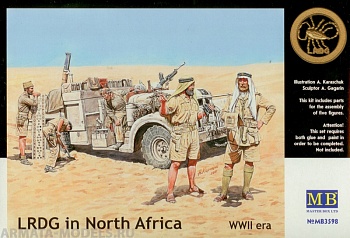 Набор фигурок MB3598 Группа дальней разведки. Северная Африка. 2МВ, фигуры