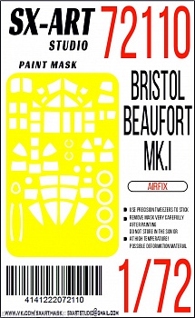 72110SX Окрасочная маска Bristol Beaufort Mk.I (Airfix)