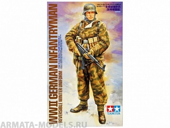 36304T Немецкий пехотинец в зимней униформе WWII German infantryman reversible