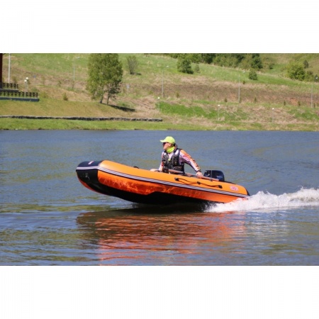 Лодка Алтай 340L оранжевый/черный Тонар