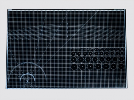 100112RK Коврик для резки А1, 3 слоя, серый черный