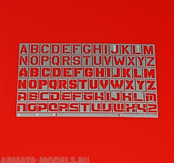 3811J Трафарет буквы, латинский алфавит, 78 символов 3811J Трафарет буквы, латинский алфавит, 78 символов