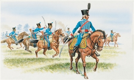 6008ИТ Солдатики French Hussars (Napoleonic Wars) Italeri