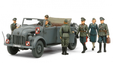 25149 Штабная машина  Steyr Type 1500A Kommanderwagen  с 7 фигурами, можно собирать с открытыми дверями Tamiya 25149 Штабная машина  Steyr Type 1500A Kommanderwagen  с 7 фигурами, можно собирать с открытыми дверями Tamiya