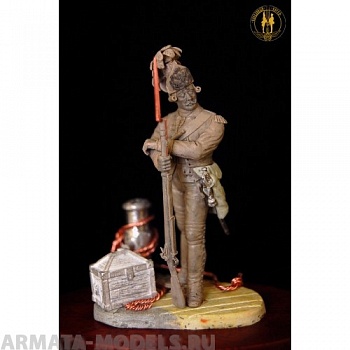 ОП.60.084 Фигура из белого металла Гренадёр морских батальонов (1,2,3, 4-ого) Балтийского флота 1766 -1787 г. 