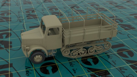 35453 KHD S3000/SS M Maultier, Германский полугусеничный грузовой автомобиль ІІ МВ ICM 35453 KHD S3000/SS M Maultier, Германский полугусеничный грузовой автомобиль ІІ МВ ICM