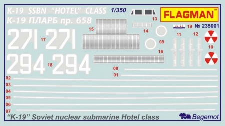 235001F Советская АПЛ K-19 Флагман