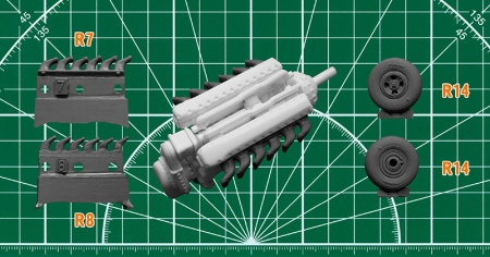 48008 Английский истребитель Супермарин «Спитфайр» Mk.IX ARK model