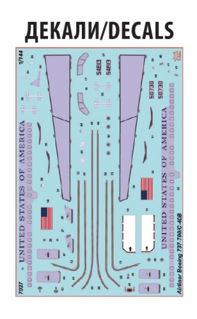 7027 Пассажирский авиалайнер Боинг - 737-700 Звезда