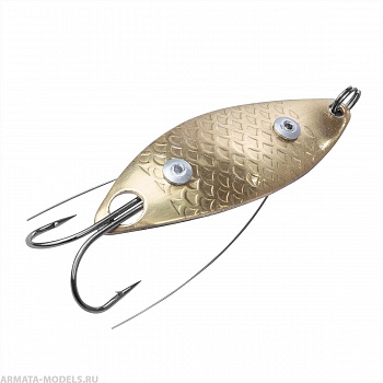 Блесна Колеб.незацеп. Дайва 16гр 05 латунь чешуя (PR-D-16-05) Premier( цена указана за упаковку, в количестве 5шт.)
