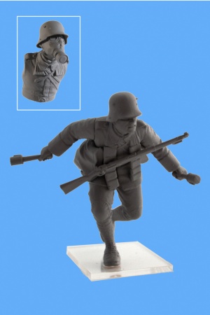 35695 Фигуры, Германская пехота в противогазах (1918 г.) ICM