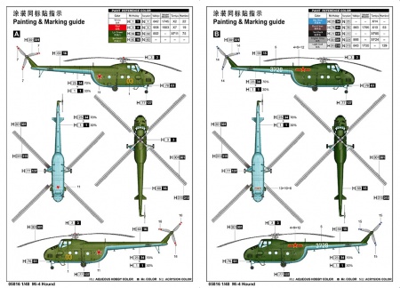 05816P Вертолёт Миль-4 Hound Trumpeter