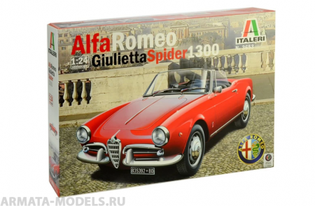 3653ИТ Автомобиль Альфа Ромео GIULIETTA SPIDER 1300 Italeri