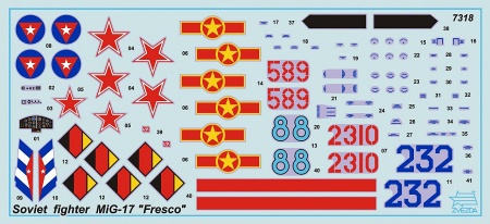 7318 Советский истребитель Миг-17 Звезда