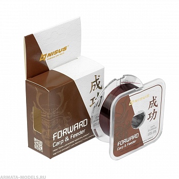 Леска FORWARD Carp & Feeder brown 0,309mm/100m Nylon (N-FСF-0309-100) Nisus( цена указана за упаковку, в количестве 10шт.)