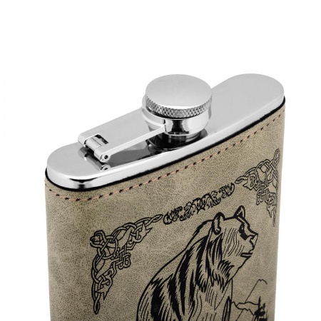 Фляжка Медведь 240 мл (А08-1) Hip Flask