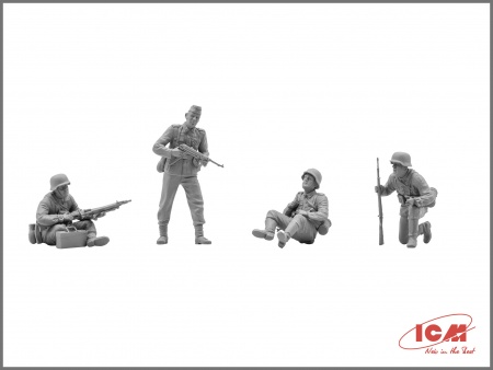Набор фигурок 35634 Фигуры Германский танковый десант (1942-1945) ICM Набор фигурок 35634 Фигуры Германский танковый десант (1942-1945) ICM