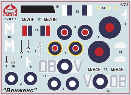 72017 Пикирующий бомбардировщик Венженс ARK model