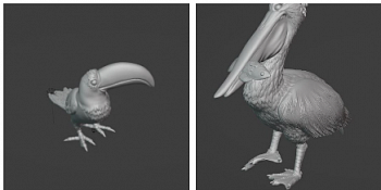 НЕ-72105 Пеликан (2шт) и Тукан (2шт)