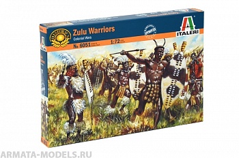 6051ИТ Солдатики Zulu Warriors (Zulu War)