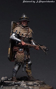 75-015TIN European crossbowman end of 14c.
