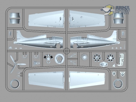 AH70047 F4F-4 Wildcat Expert Set Arma Hobby