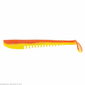 Виброхвост Varuna 4,33"/11см Orange & Yellow 7шт. (HS-35-015) Helios