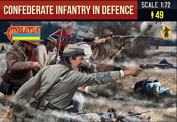 72249ST Фигуры Confederates Firing
