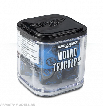 40-47GW Набор кубиков - счётчиков ранений (Warhammer 40000 Wound Trackers)