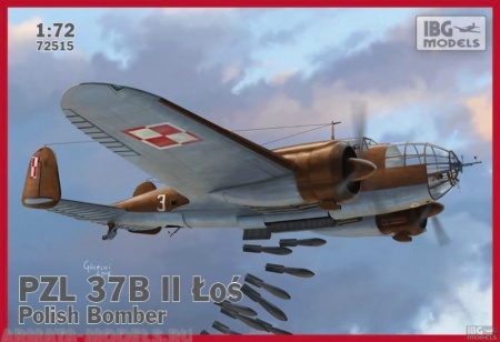 IBG72515 Самолёт PZL.37B II Los - Polish Medium Bomber IBG models