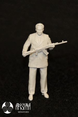 AR35-001 Михаил Калашников ( деревянная подарочная упаковка) Arkona Miniatures