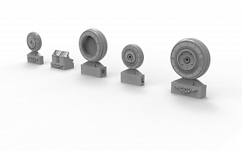 72292-2-1TMP КОЛЕСА ШАССИ МИГ-29 3д стойки