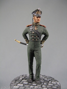 CHM-54112(M). Обер-офицер гвардейского морского экипажа, Россия 1812-15 гг. 54 мм. Материл – белый металл.