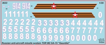 3633 Российский зенитно-ракетный комплекс Тор-М2 Звезда