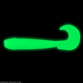 Твистер несъедоб. Long Hybrid 3,55''/9,0 см Phosphorus 100шт. (HS-15-041-N) Helios( цена указана за упаковку, в количестве 100шт.)