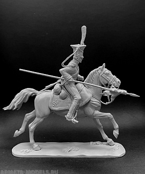 CHM-54304(M). Рядовой армейских уланских полков, Россия 1812-14 гг. Материал - белый металл.