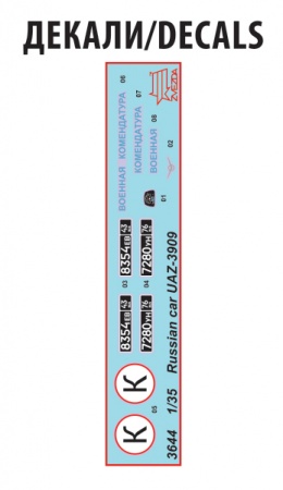 3644 Российский автомобиль УАЗ 3909 «Буханка» Звезда