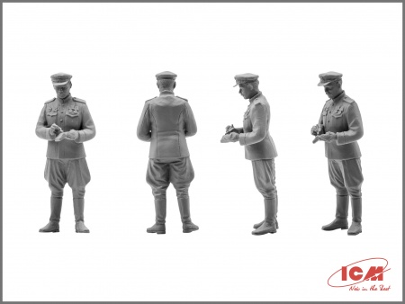 Набор фигурок 48084 Фигуры Пилоты и техники ВВС СССР (1943-1945 г.) ICM Набор фигурок 48084 Фигуры Пилоты и техники ВВС СССР (1943-1945 г.) ICM