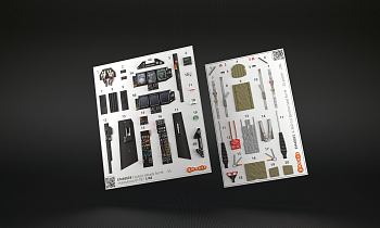 EM48028C Комбо набор Миг-35 для Hobbyboss 81786 1:48 (3D декаль)