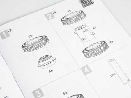1446AVD Сборная модель КАМАЗ-6520 самосвал AVD Models
