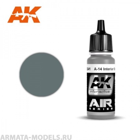 AK2241 Акриловая краска A-14 nterior Steel Grey