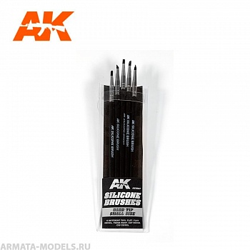 AK9087  SILICONE BRUSHES HARD TIP SMALL