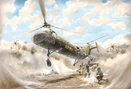 2733ИТ Вертолет H-21C SHAWNEE FLYING BANANA Italeri