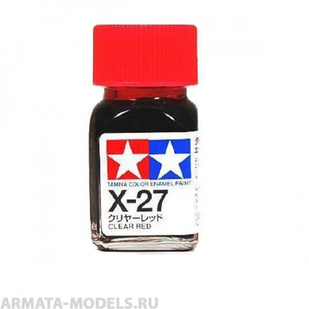 80027T X-27 Clear Red