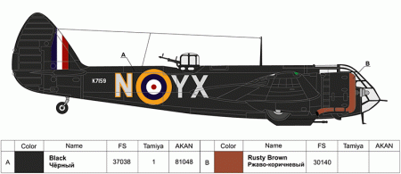 72035 Английский ночной истребитель Бленхейм Мк.I ARK model