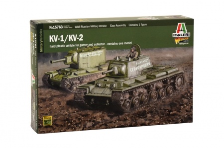 15763ИТ Самоходное противотанковое орудие KV1-KV2 Italeri