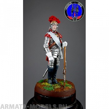 ОП.60.018 Фигура из белого металла  Кавалергард 1798 года  ОП.60.018 Фигура из белого металла  Кавалергард 1798 года